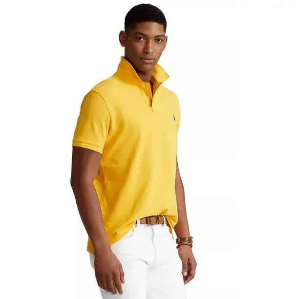 PRL Short-Sleeve Mesh Polo Solid Classic Fit