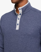 Southern Tide Rutland Heather Reversible Quarter Snap Pullover Sweater
