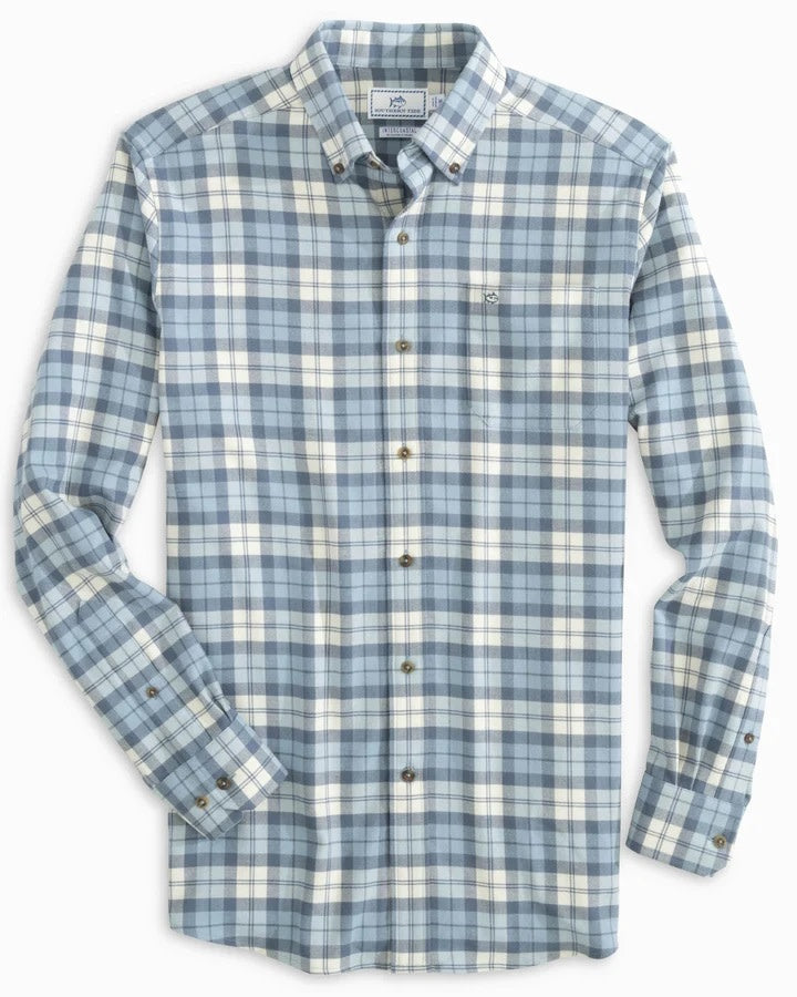 Southern Tide Maywood Plaid Intercoastal Flannel Sport Shirt
