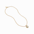 Julie Vos Fleur-de-Lis Solitaire Reversible Necklace