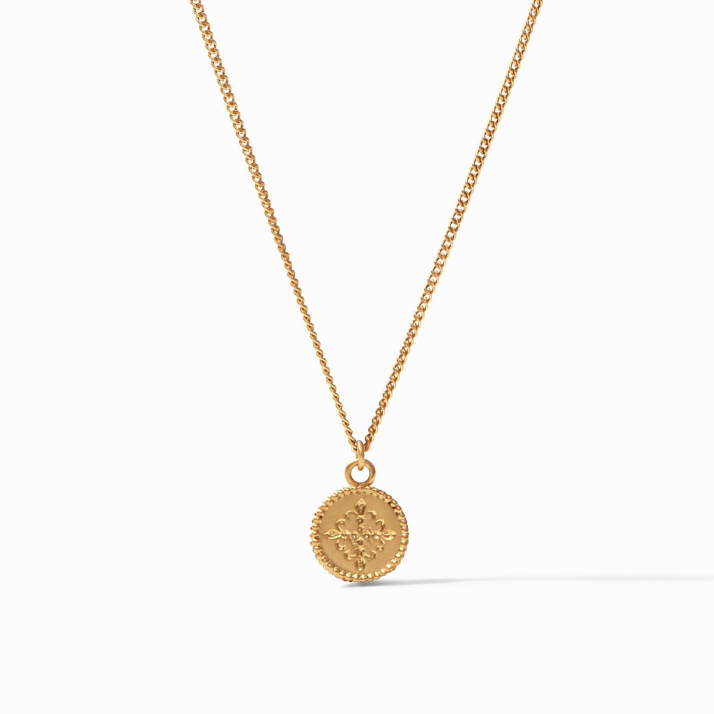 Julie Vos Fleur-de-Lis Solitaire Reversible Necklace