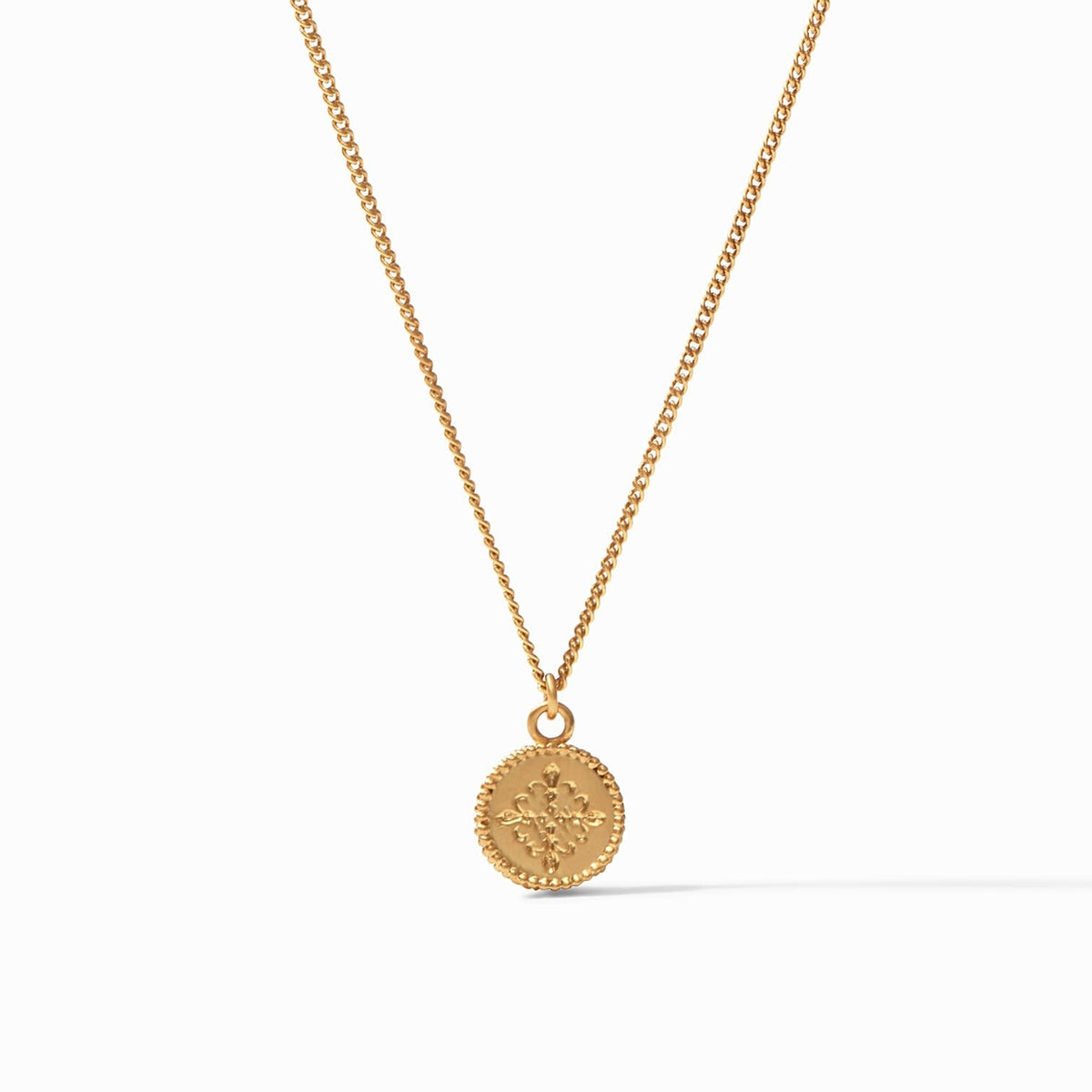 Julie Vos Fleur-de-Lis Solitaire Reversible Necklace