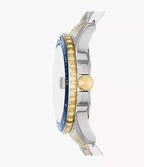 Fossil Blue Dive Three-Hand Date Two-Tone Stainless Steel Watch