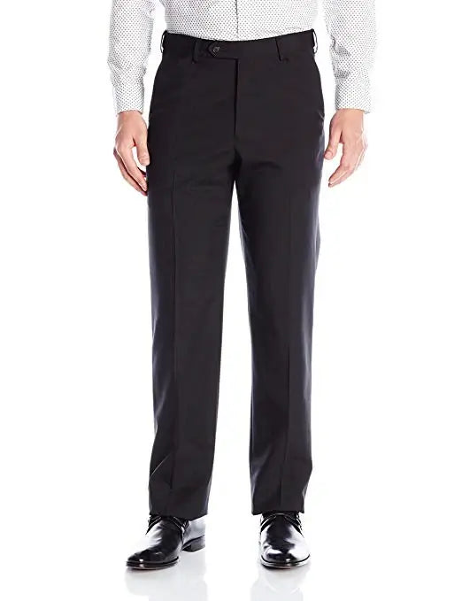 Blue Lion Palm Beach Wool/Poly Unhemmed Flat Front Expander Pant
