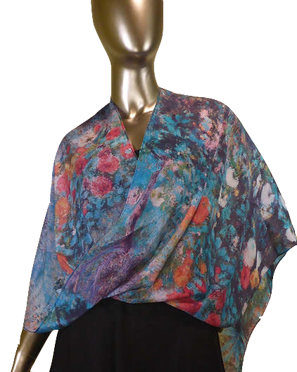 Cocoon House Frida Silk Infinity Poncho