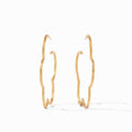 Julie Vos Gardenia Textured Large Hoop Earrings