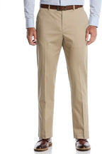 Savane Geo Khaki Flat Front Stretch Chino