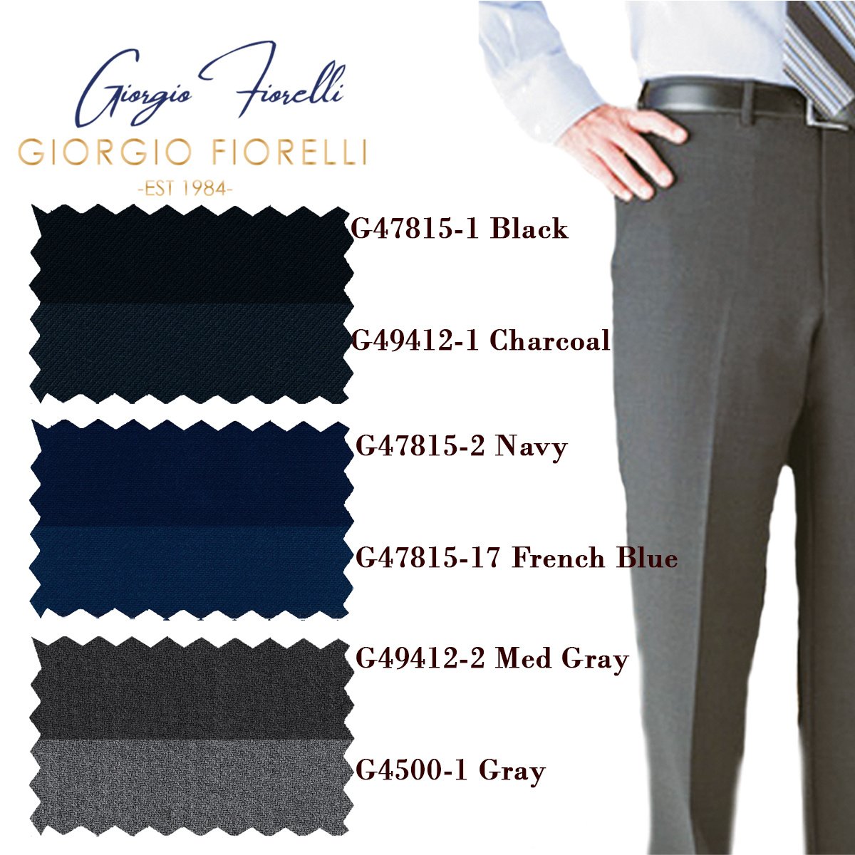 Giorgio Fiorelli - Flat Front Dress Pants