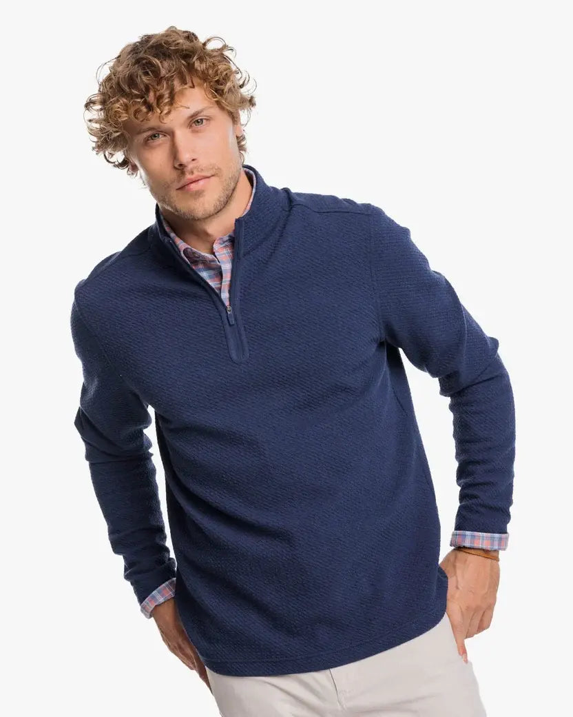 Southern Tide Heather Outbound Quarter Zip Pullover