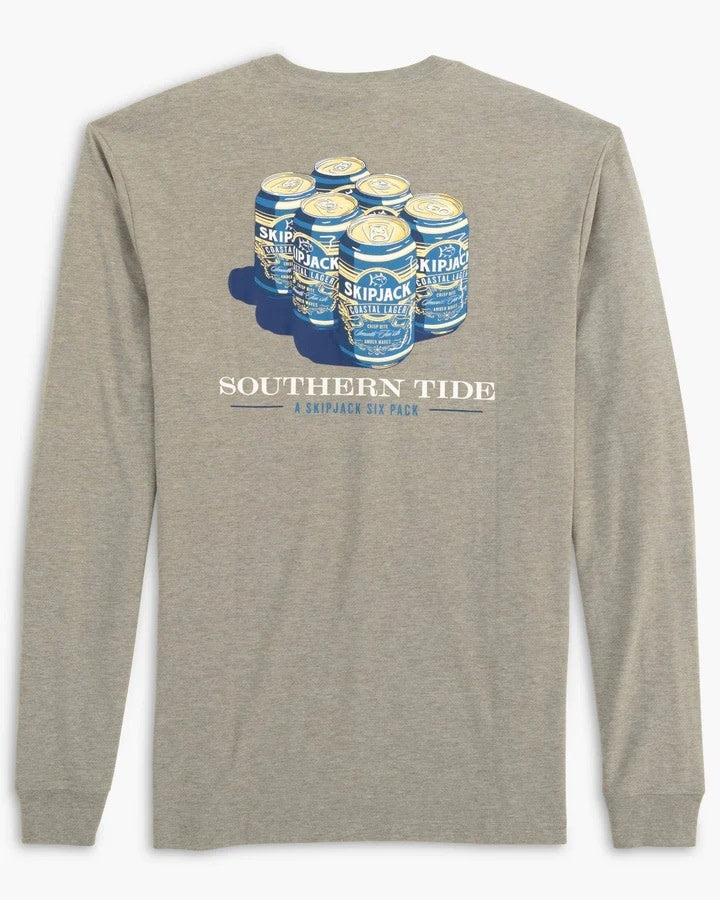 Southern Tide SkipJack 6 Pack Heather Long Sleeve T-Shirt