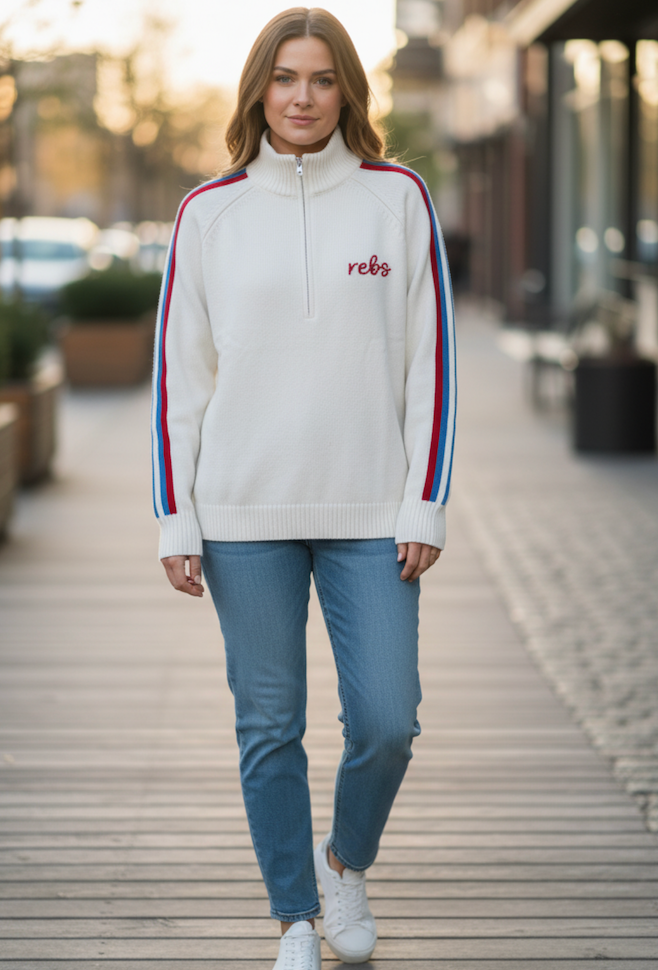 Sweater X Vetter Hotty Toddy Ole Miss 1/2 Zip Sweater