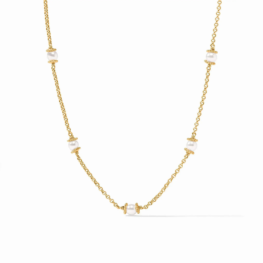 Julie Vos Hydra Delicate Station Necklace (Gold)