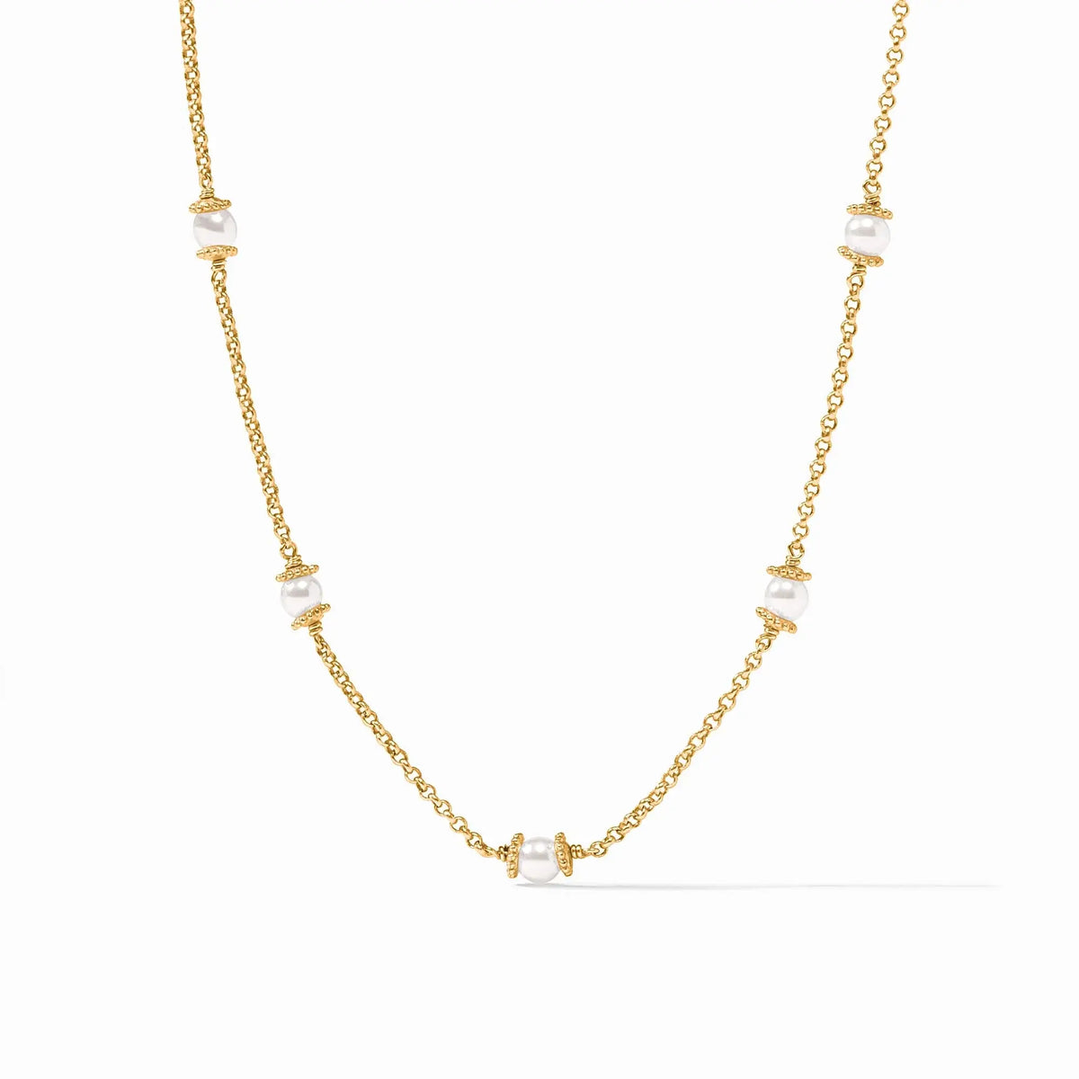 Julie Vos Hydra Delicate Station Necklace (Gold)