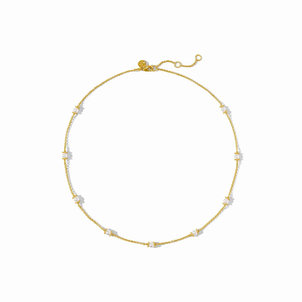 Julie Vos Hydra Delicate Station Necklace (Gold)
