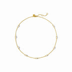 Julie Vos Hydra Delicate Station Necklace (Gold)
