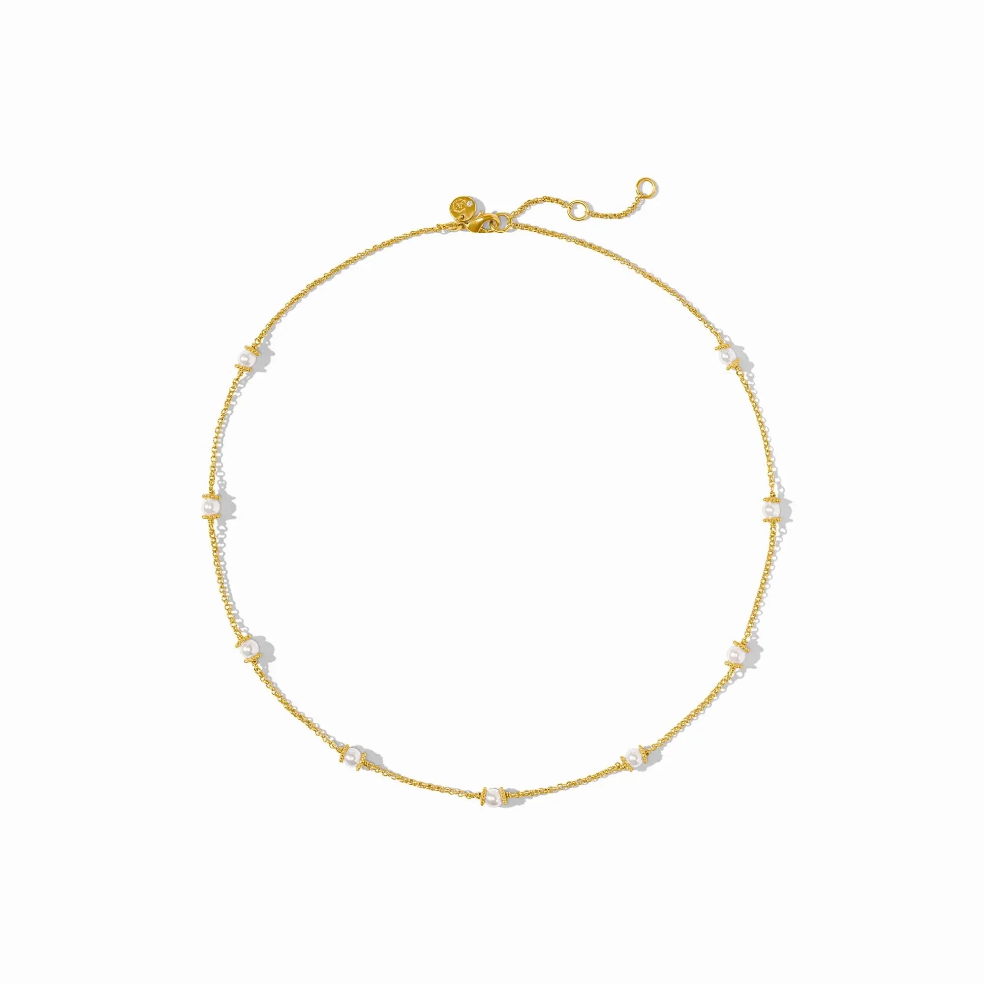 Julie Vos Hydra Delicate Station Necklace (Gold)