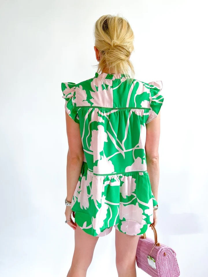 Jade Melody Tam Side-Round Printed Shorts