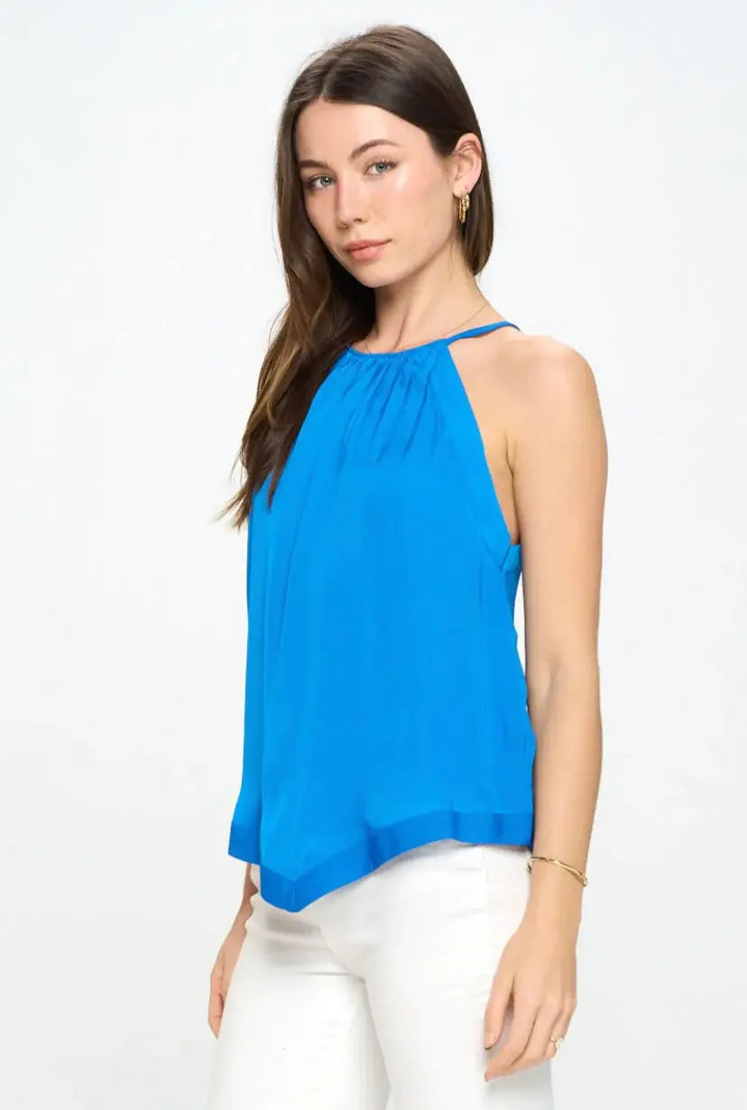 130 Cole | Colletta Coop Angled Hem Halter