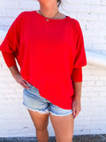 Ivy Jane Dolman Sleeve  Rib Top