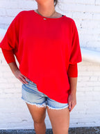 Ivy Jane Dolman Sleeve  Rib Top