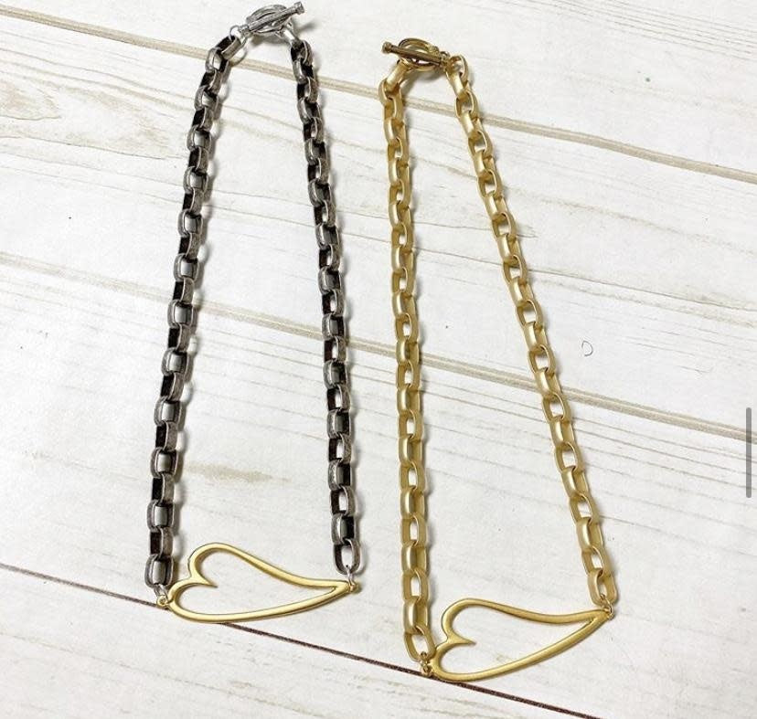 Virtue Open Heart Rolo Necklace