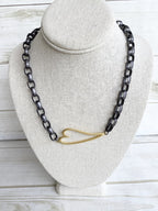 Virtue Open Heart Rolo Necklace