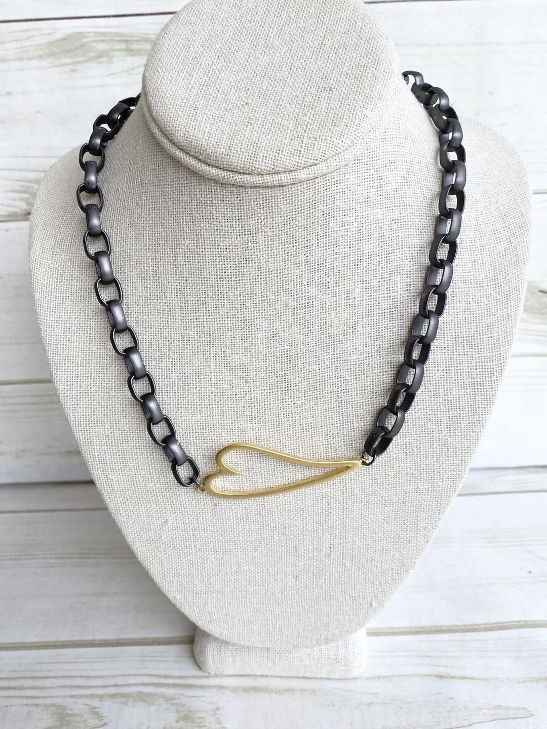 Virtue Open Heart Rolo Necklace