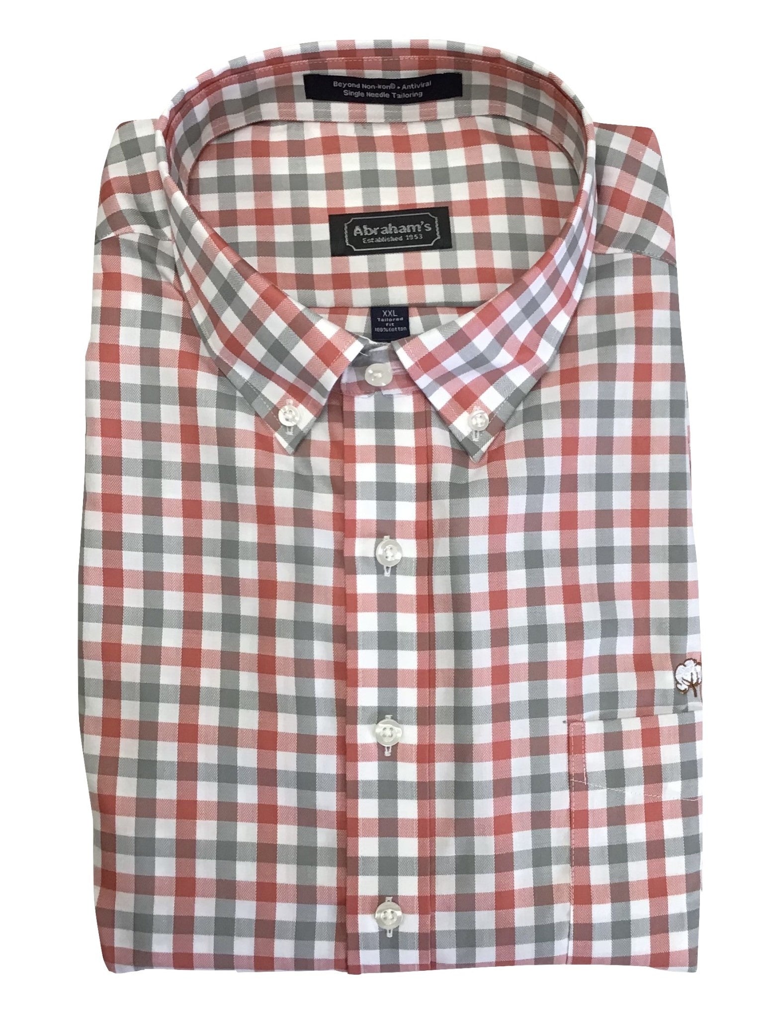 Abraham's Balfour Tailored Fit Cotton Boll Shirt - Classic Checkered Casual Wear