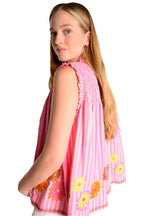 Ivy Jane Candy Striped Daisy Top