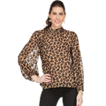 Jade Melody Tam Cinched Neck Blouse