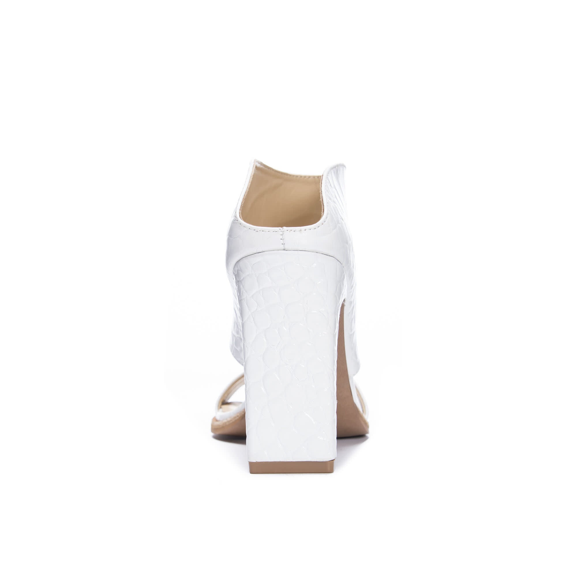 42 Gold Linx Slide Sandal - Chic Open-Toe Heeled Sandal