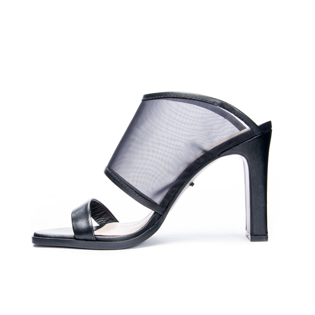 42 Gold Linx Slide Sandal - Chic Open-Toe Heeled Sandal