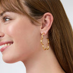 Julie Vos Gardenia Hoop Earrings
