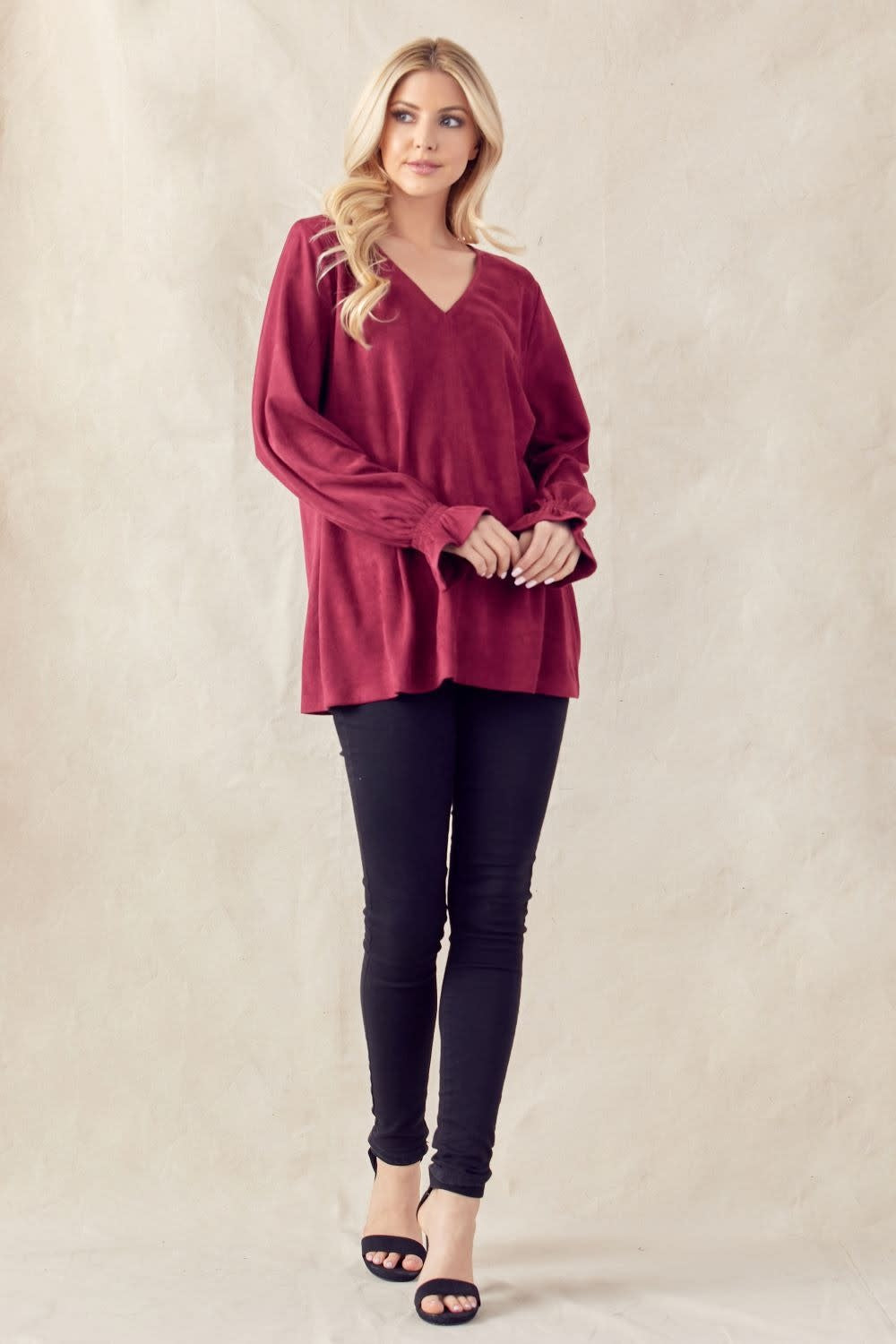 Joh Abigail Suede Top