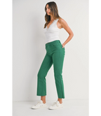 Just Black High Rise Tonal Demi Cropped Flare Jeans