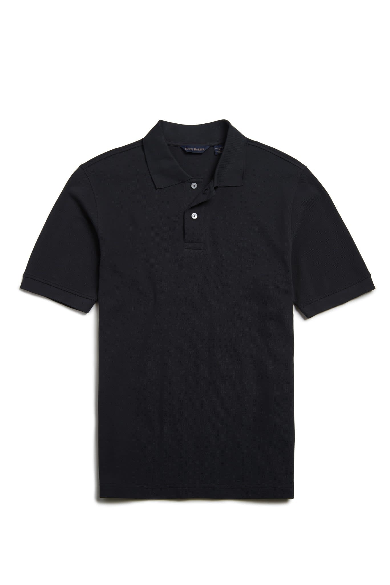 Scott Barber Pima Pique Polo Shirt