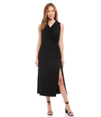 Karen Kane Faux Wrap Midi Dress