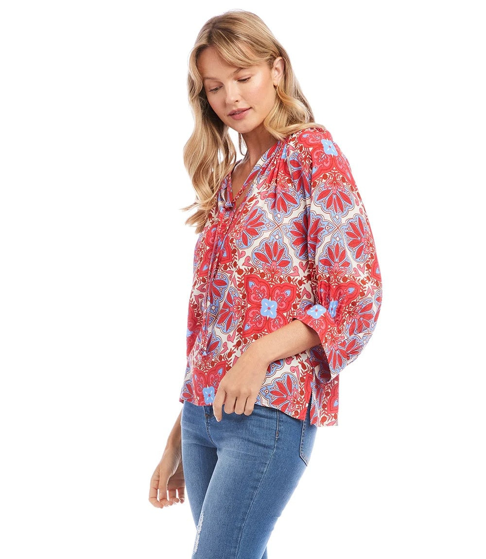 Karen Kane Blouson Sleeve Tunic Top