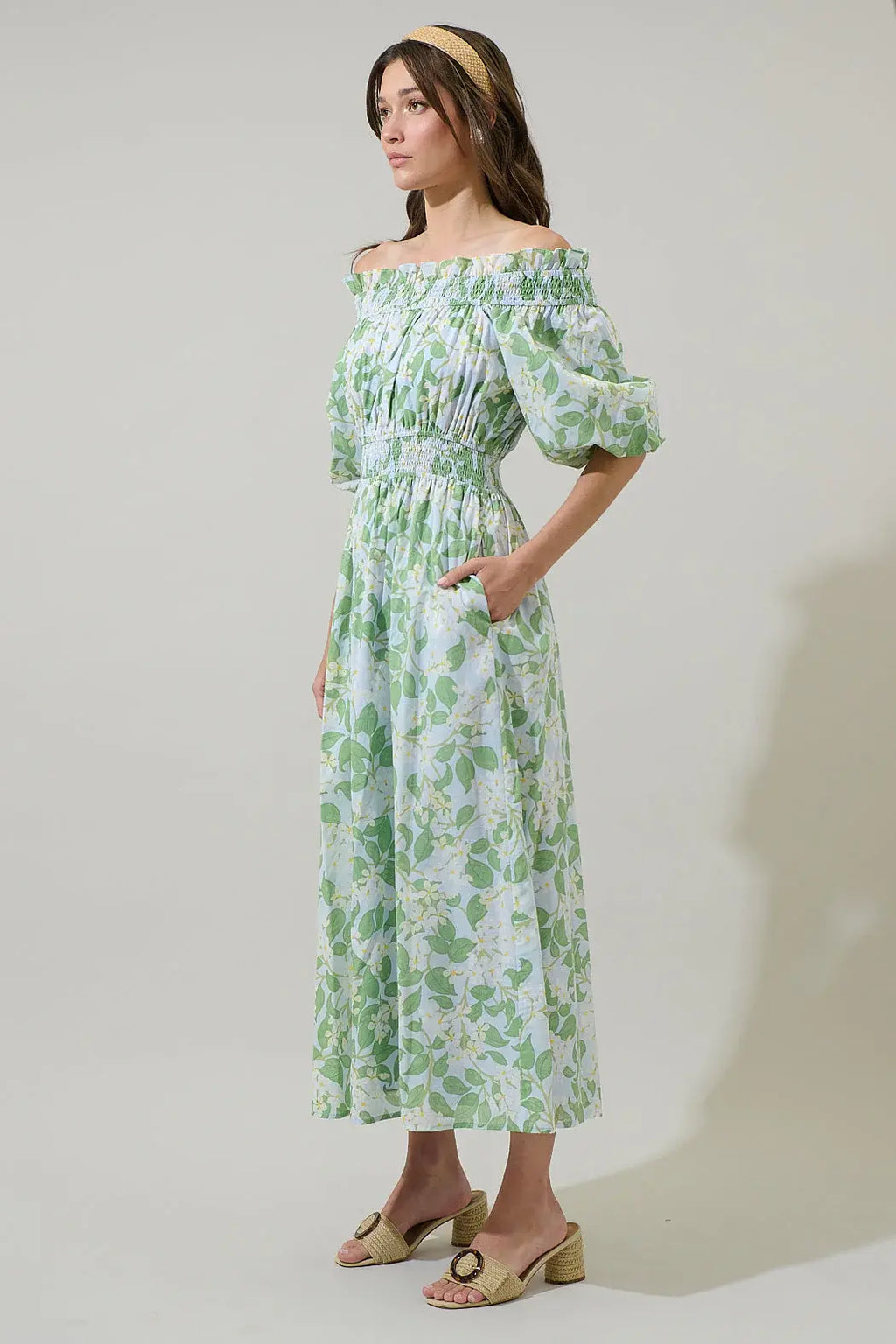 Sugarlips Kiany Floral Magna Town Midi Dress
