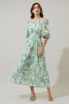 Sugarlips Kiany Floral Magna Town Midi Dress