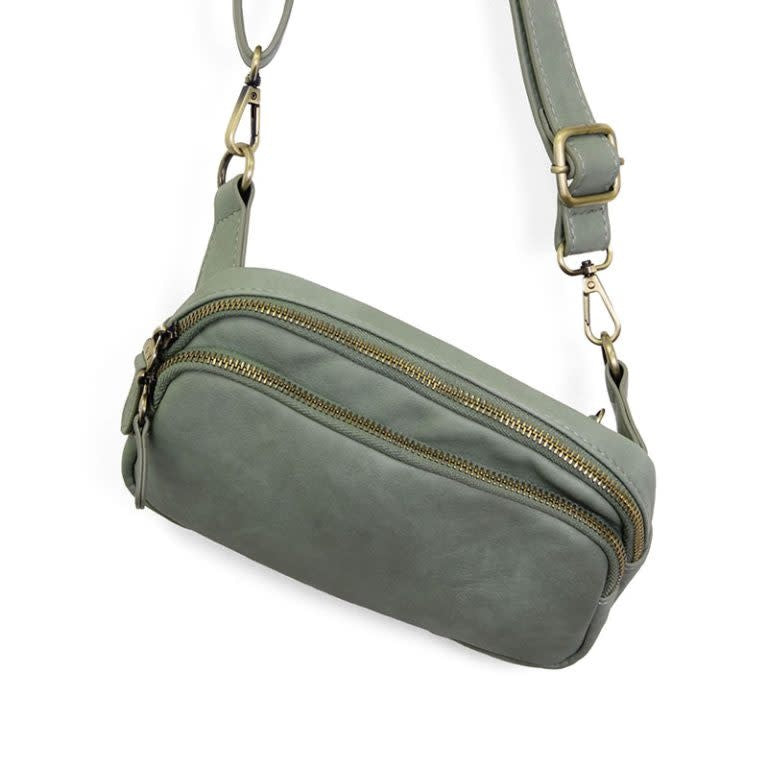 Joy Susan Kylie Double Zip Sling/Belt Bag