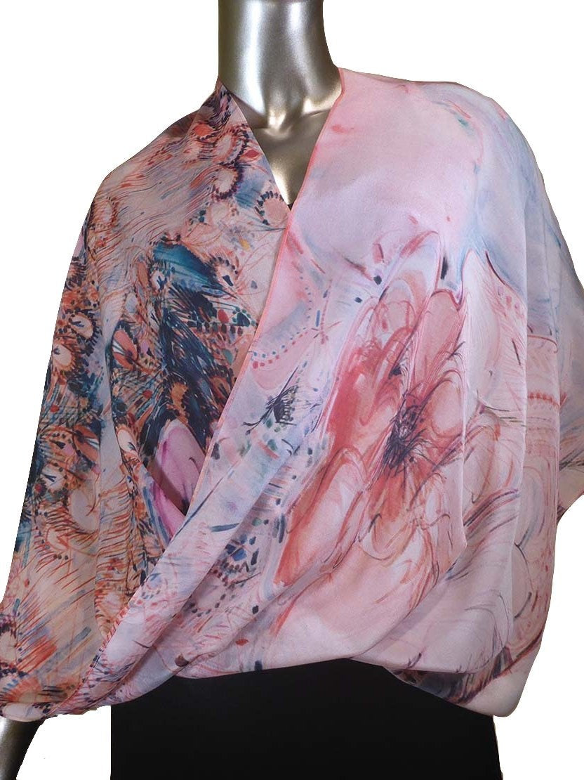 Cocoon House Frida Silk Infinity Poncho