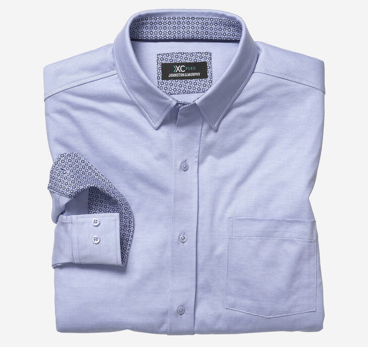 Johnston & Murphy XC Flex Stretch Long Sleeve Dress Shirt