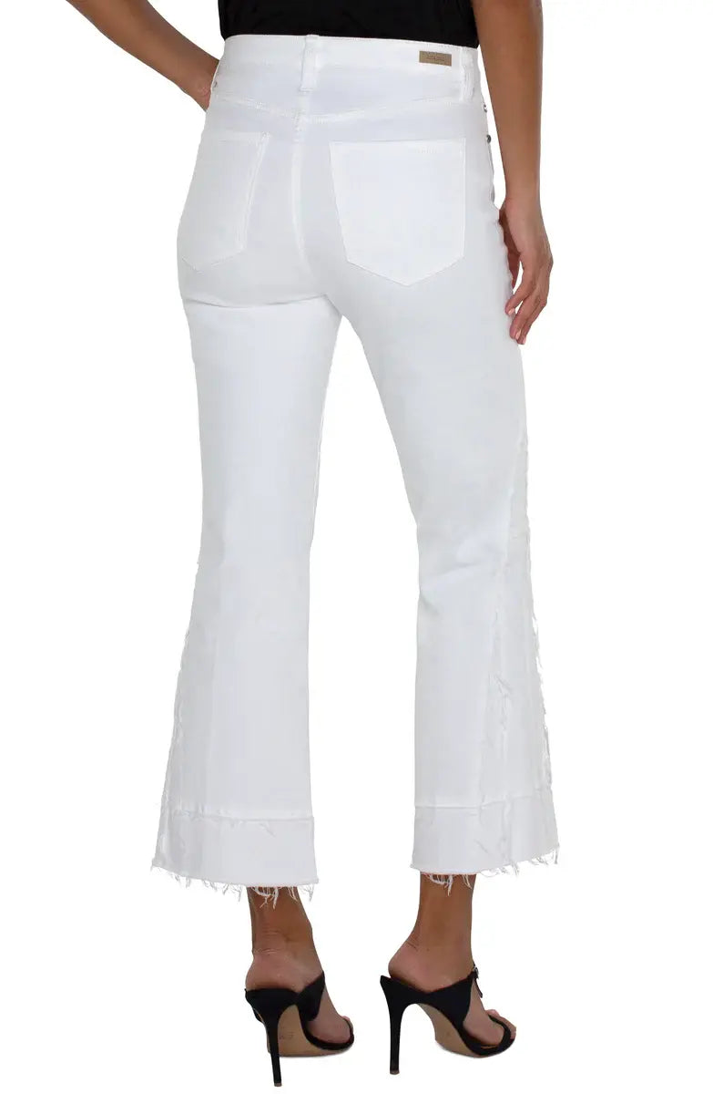Liverpool Hannah Hi-Rise Eco Crop Flare with Crafty Seam Detail Jean