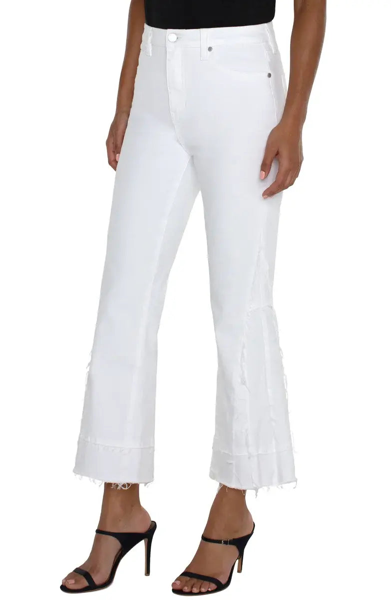 Liverpool Hannah Hi-Rise Eco Crop Flare with Crafty Seam Detail Jean