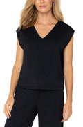 Liverpool Dolman Sleeve V-neck Top
