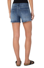 Liverpool Gia Glider Fray Hem Shorts