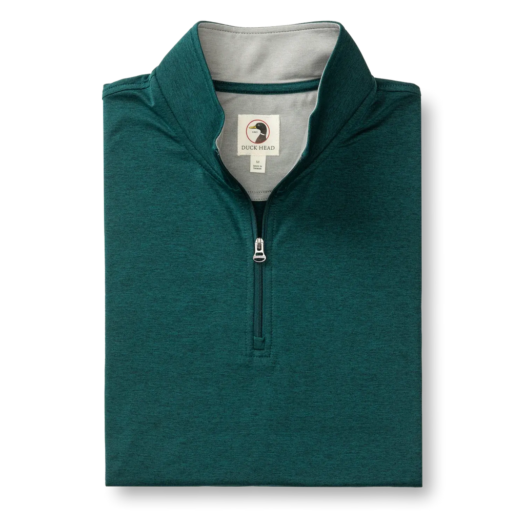 Duck Head Long Drive Performance 1/4 Zip Pullover