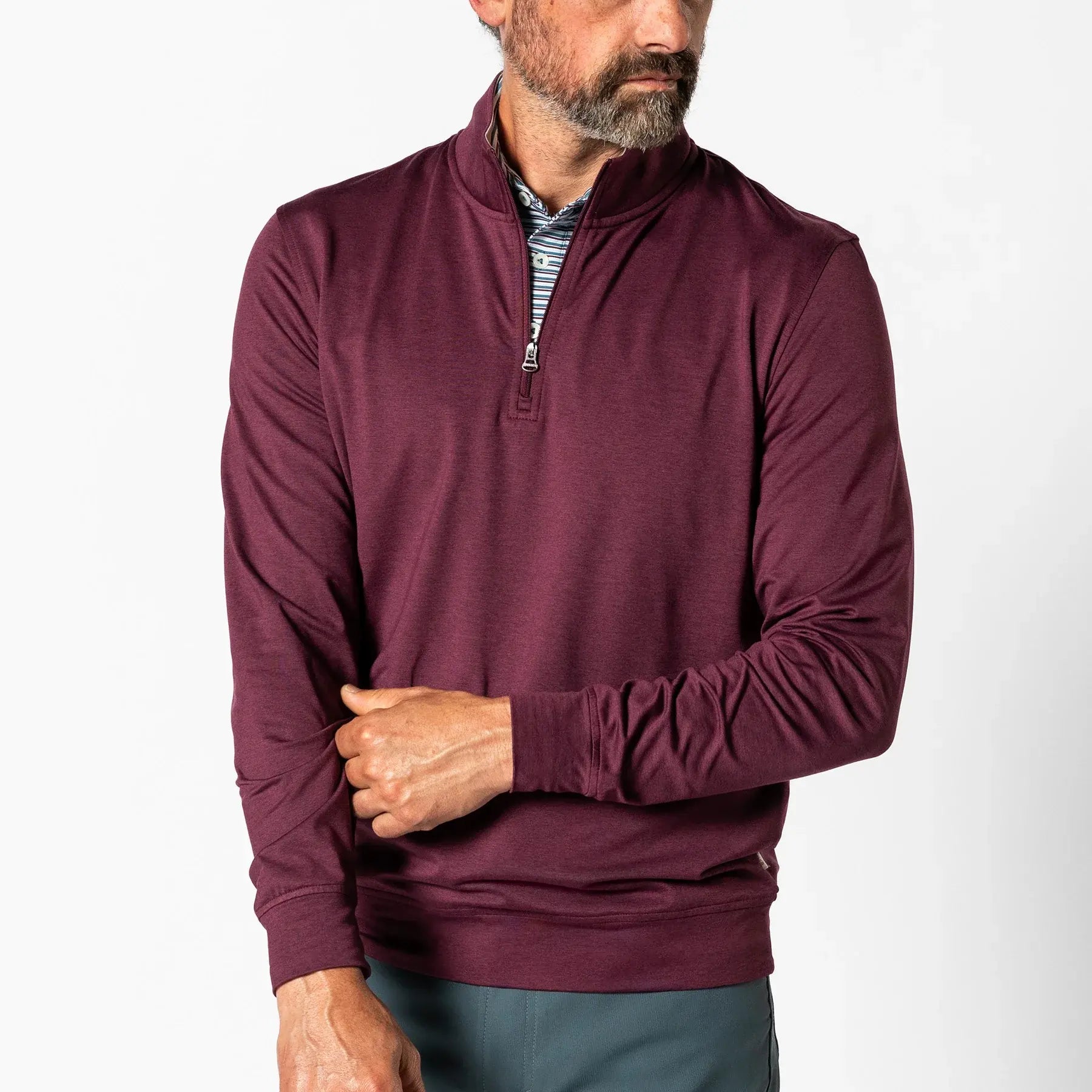 Duck Head Long Drive Performance 1/4 Zip Pullover