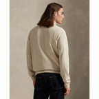 Long-Sleeve Double Knit Jersey 1/2 Zip Pullover W/ Suede Placket - Solid